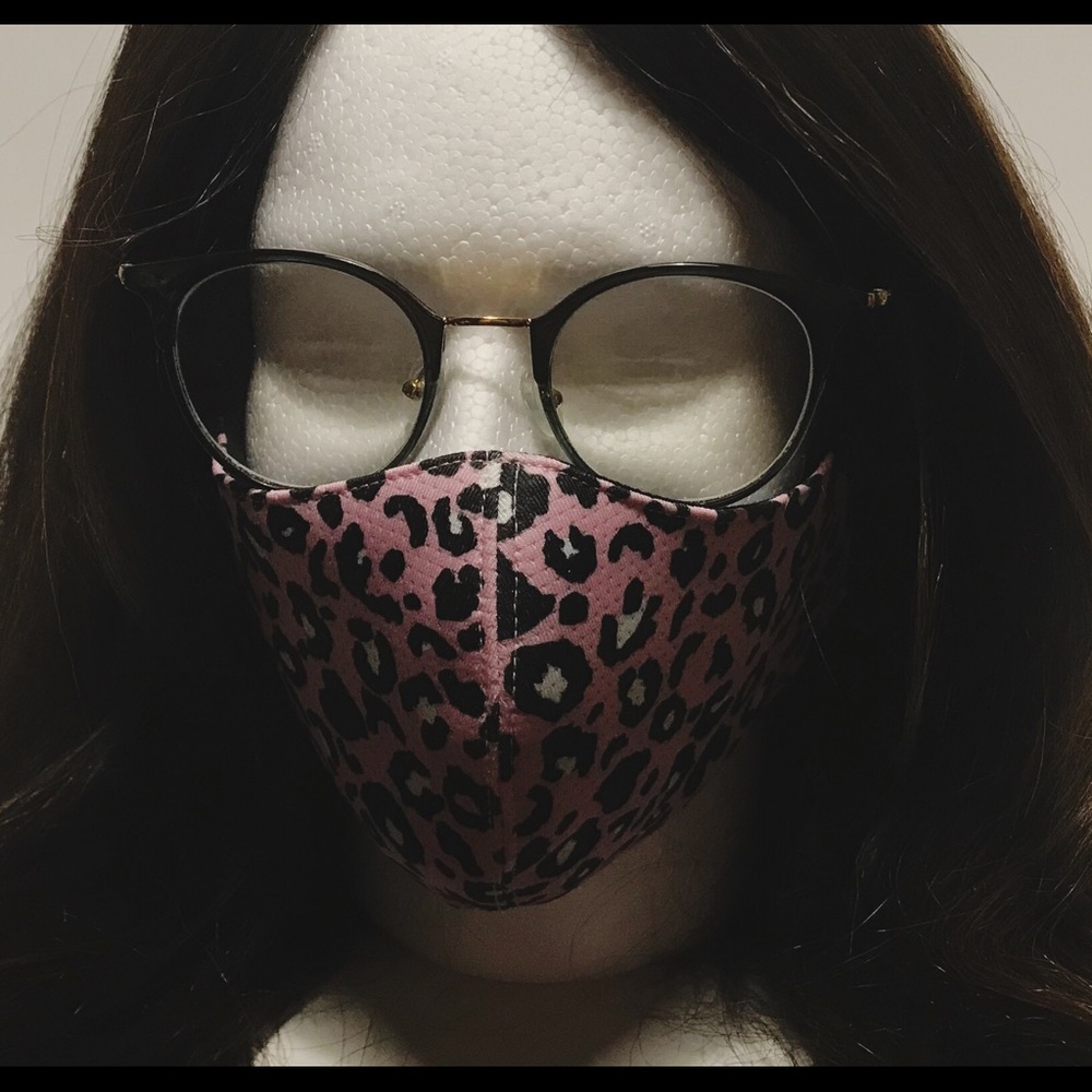 Pink Print Facemask